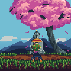 ApologueGame's tweet photo. A blessing for the journey ahead. #Apologue #pixelart #indiegame #unity #madewithunity #gamedev #indiedev #samurai #japan #japanesemythology #2dsidescroller #buddha #sakura https://t.co/9hrQLUqY3l