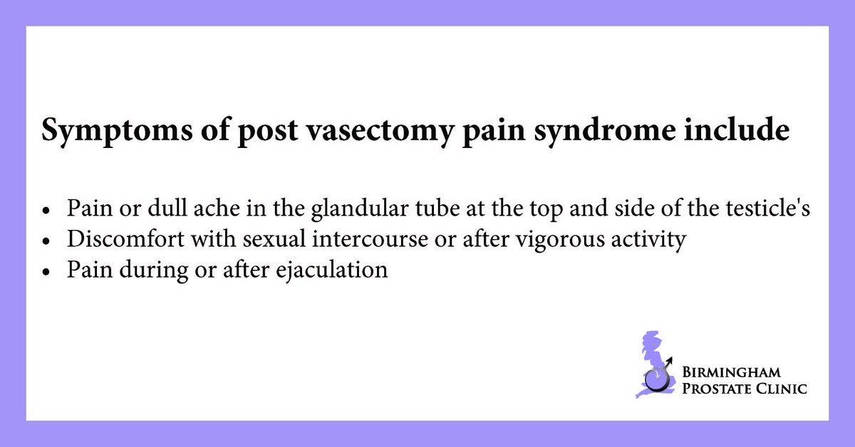 Testicular pain after a vasectomy is a relatively common problem but one that can have a significant impact on a patient's quality of life. Visit our website to learn about the effective treatment options available at BPC: birminghamprostateclinic.co.uk/penile-urethra…