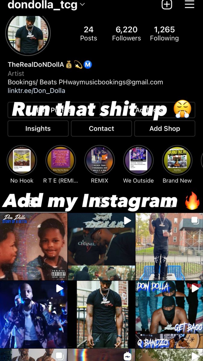 ADD IT UP IM FOLLOWING BACC HIT ADD BUTTON 🤞🏾