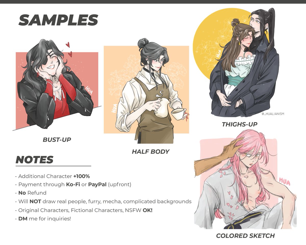 [RTs appreciated✨] Hello guys! I'm once again opening commissions for this month! I'm still opening unlimited slots (until I get a job skjghdakjg) DM me if you're interested!

art moment and ko-fi page in the reply thank youuu!💕
#ArtCommission #commissionopen 