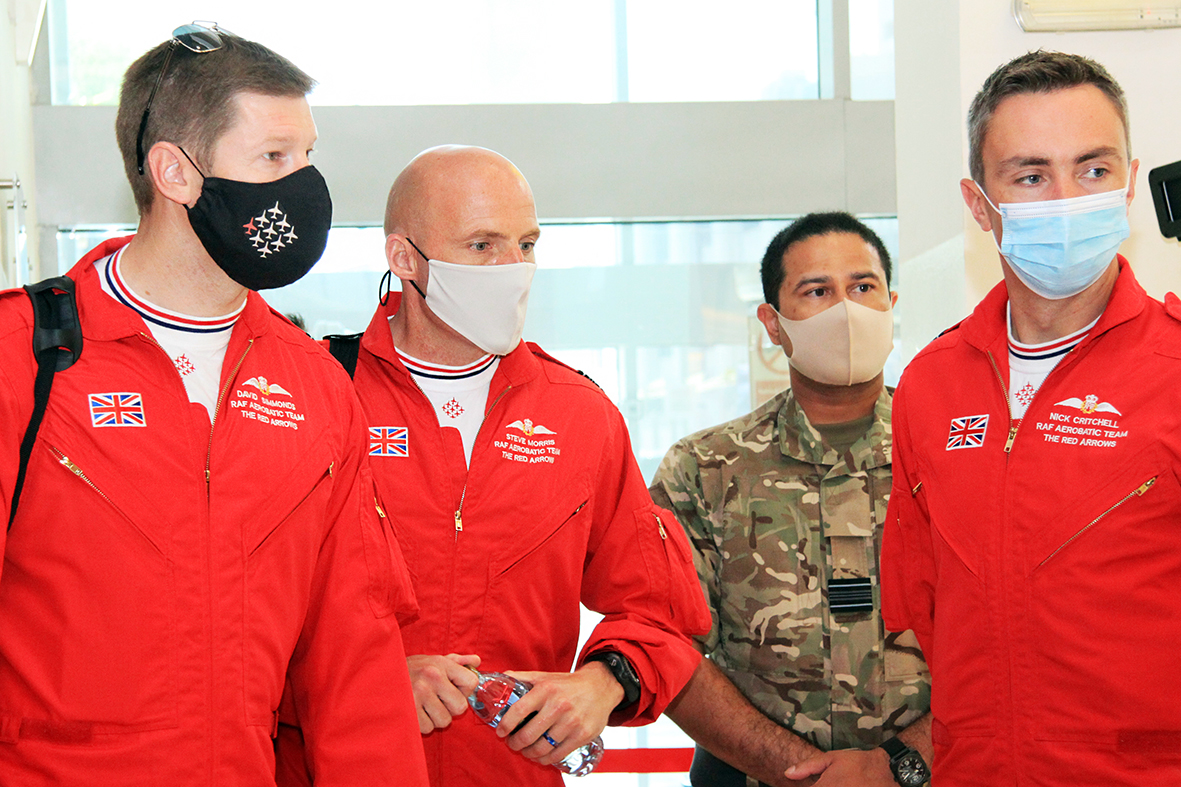 BSAKAbuDhabi's tweet photo. Thank you @rafredarrows for amazing displays over the skies of Abu Dhabi yesterday to celebrate #TheYearofthe50th and today for delighting our BSAK STEM students. Having the opportunity to meet and speak to your team was an inspiration to us all.     
 #BSAKStem  #OnlyatBSAK https://t.co/0gs2hguwey