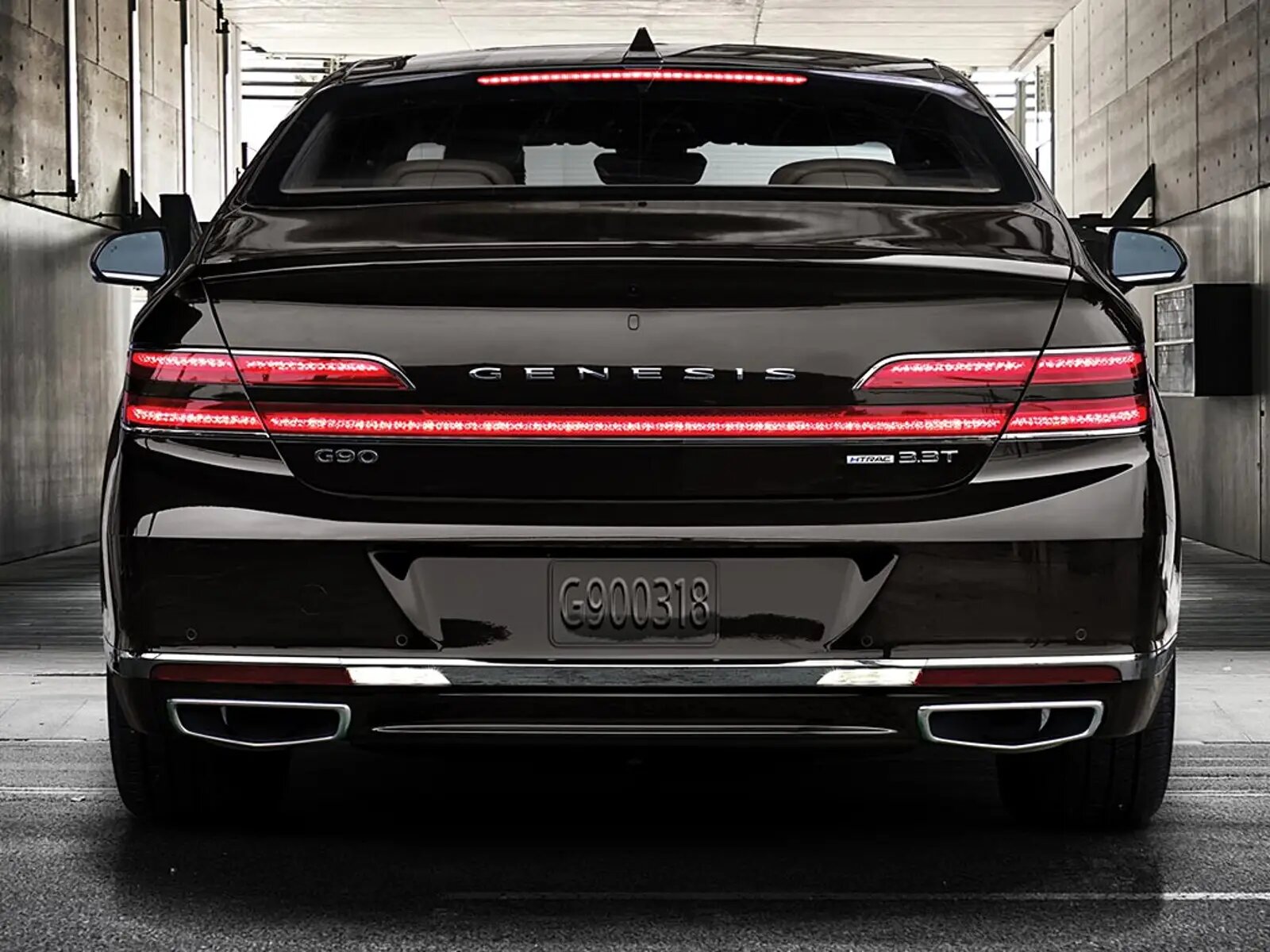 Genesis g90 2020 сзади