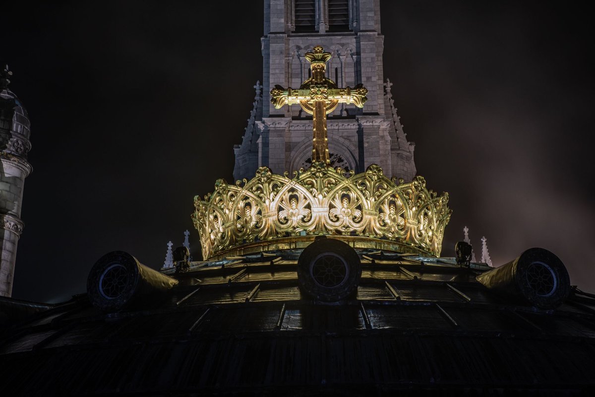 Robelighting's tweet photo. At the beautiful Notre-Dame-du-Rosaire in Lourdes, France, #lightingdesigner Bruno LE VACON (BLEV) worked with the integration team at ACE EVENT & created a new design using 80 Anolis Lighting #Divine, #Eminere, #ArcSource & #ArcPar LED luminaires. (📸 Olivier Hannauer) https://t.co/Ie68yJ6ywZ