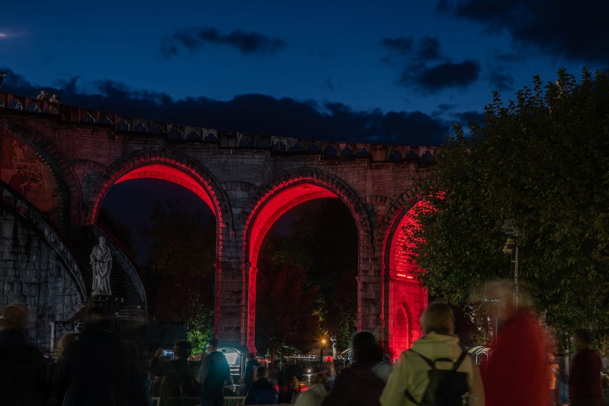 Robelighting's tweet photo. At the beautiful Notre-Dame-du-Rosaire in Lourdes, France, #lightingdesigner Bruno LE VACON (BLEV) worked with the integration team at ACE EVENT & created a new design using 80 Anolis Lighting #Divine, #Eminere, #ArcSource & #ArcPar LED luminaires. (📸 Olivier Hannauer) https://t.co/Ie68yJ6ywZ