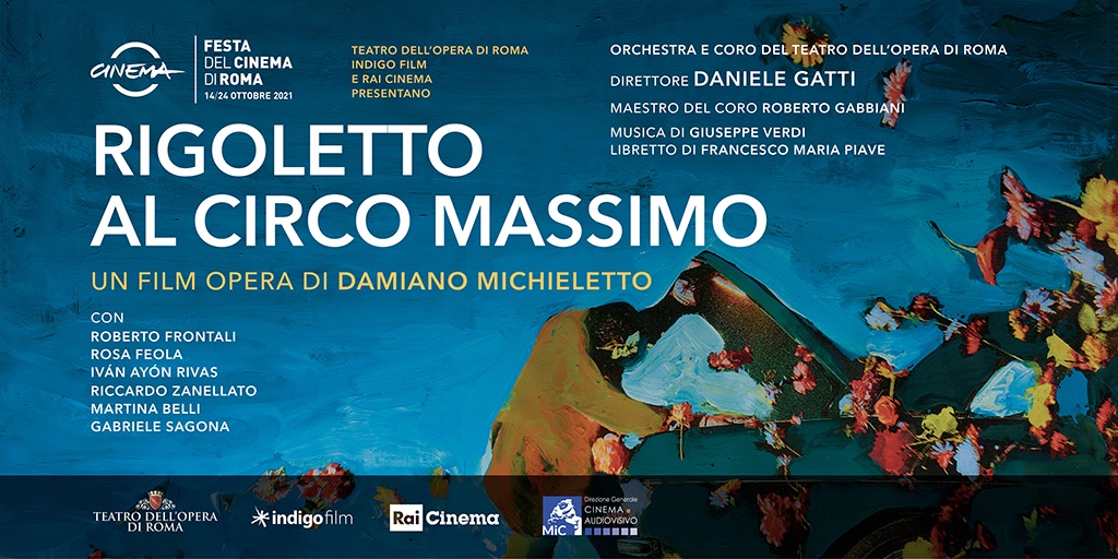 indigo_film's tweet photo. Il film opera RIGOLETTO AL CIRCO MASSIMO che segna il debutto al cinema di #DamianoMichieletto in anteprima alla Festa del Cinema di Roma.
Ecco il #manifesto realizzato da #Toccanfondo

#rigolettoalcircomassimo #rigoletto #giuseppeverdi #premiere #RomaFF16 #filmopera https://t.co/7ohGxo3rr2