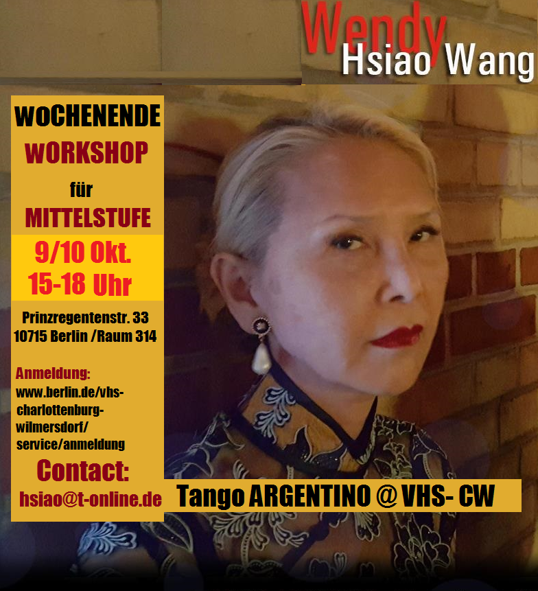 HsiaoWang's tweet photo. New Autumn classes starting @ VHS-CW Berlin. Join in. https://t.co/9kFJOdME4i