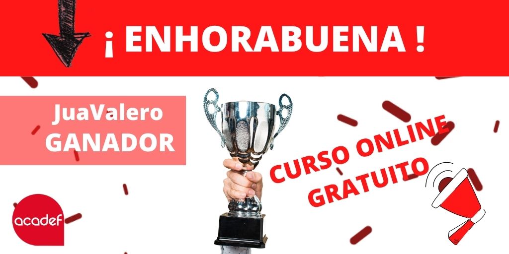 acadefescuela's tweet photo. ¡¡ YA TENEMOS GANADOR ENHORABUENA a @juavalero !!
🥳🥳🥳
Gracias @app_sorteos_ok por ayudarnos a elegir a nuestro ganador
#ACADEF #formaciondeportiva #sorteo #appsorteos https://t.co/2m84R9bKwq