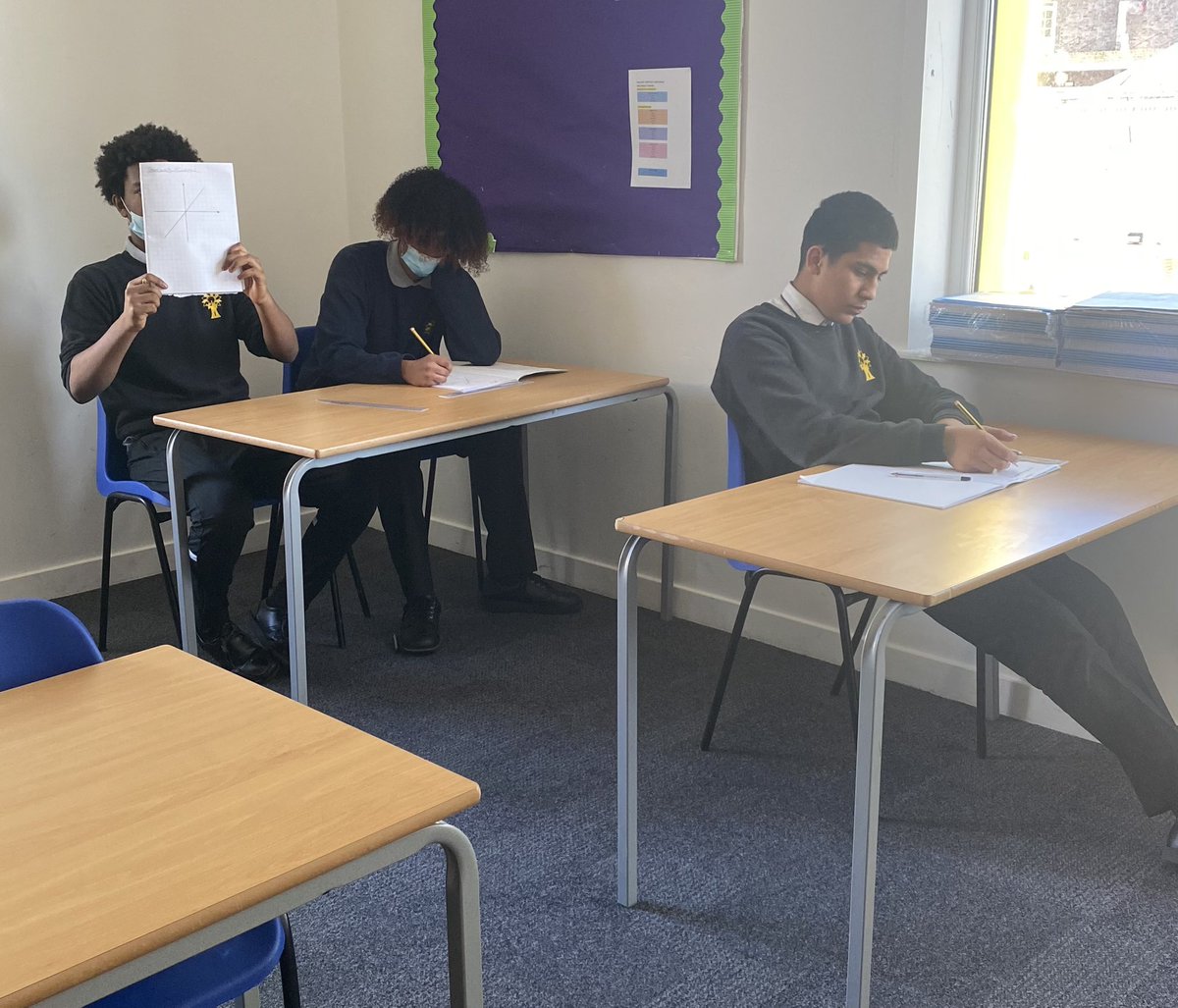 Our year 11s are hard at work in Maths today #OATLondon 📚