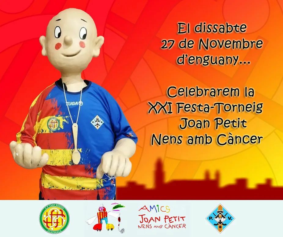 cpsantramon's tweet photo. Estem d'enhorabona, ja tenim data: el 27 de novembre d'enguany, celebrarem la XXI Festa-Torneig Joan Petit Nens amb Càncer! 🤩
.
Comença el compte enrere amb @baseclubpati, @cpvilafranca i @amicsjoanpetit! 🏑💪🏼🥅
.
#StickContent #JoanPetitNensAmbCàncer #StickContenta #JoanPetit… https://t.co/tFC3oy7z8S