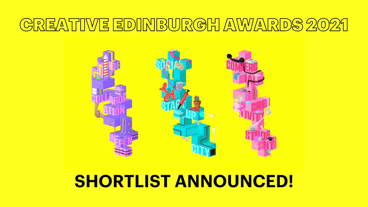 Creative Edinburgh Awards 2021 // Shortlist Announced! 🎉

We have had some absolutely incredible nominations for this year's #CEAwards2021. After much deliberation by our voting panel we are delighted to announce the shortlist.

View full list here 👉bit.ly/3Bgb96c
