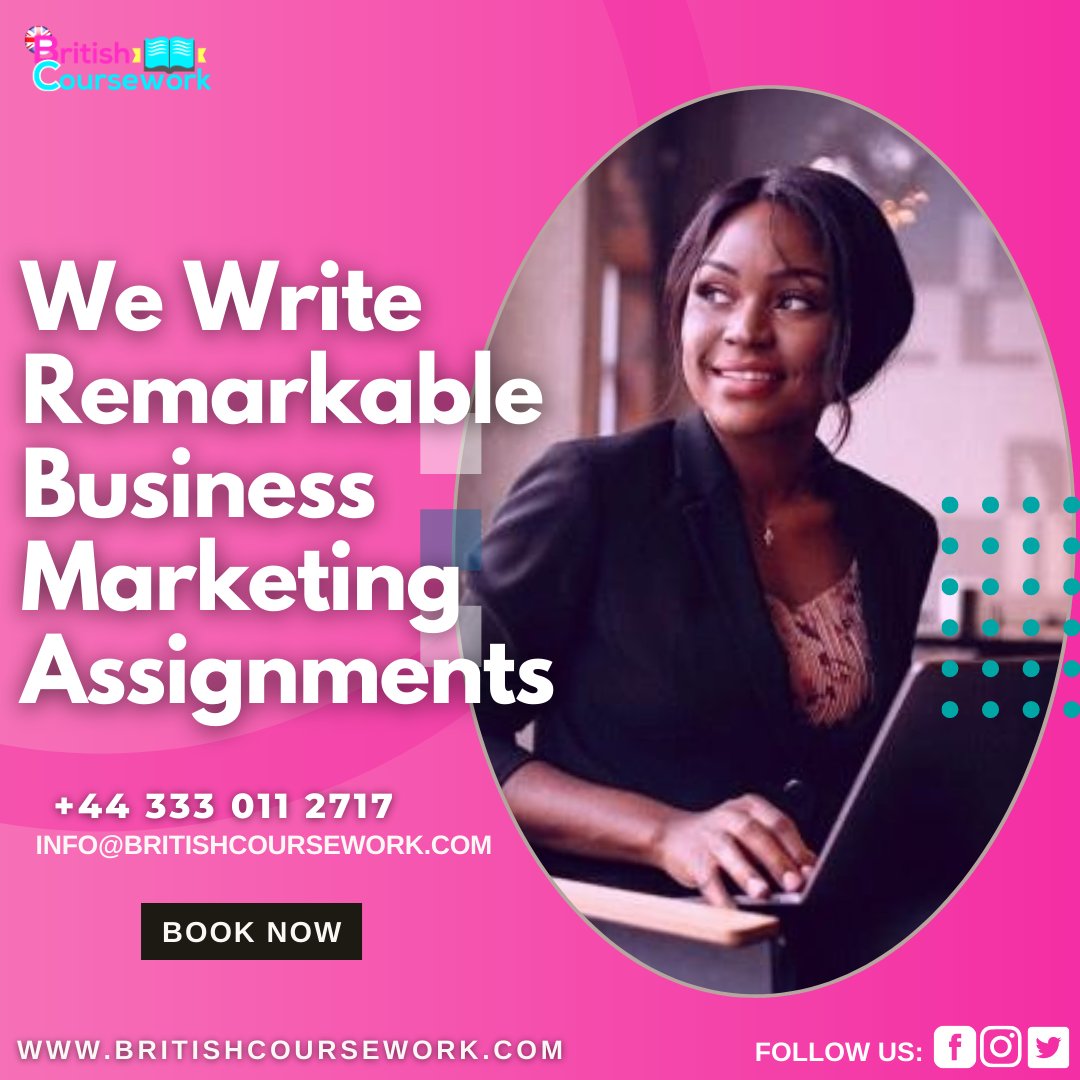 BritishCourse's tweet image. We write exceptional assignments of business management, marketing, and finance. 
Call/WhatsApp: +44 7868 761227
Email: Info@britishcoursework.com
.
.
.
.
#britishcoursework #bestacademicserviceinuk #courseworkhelpuk #ukassignmenthelp #assignmentservice