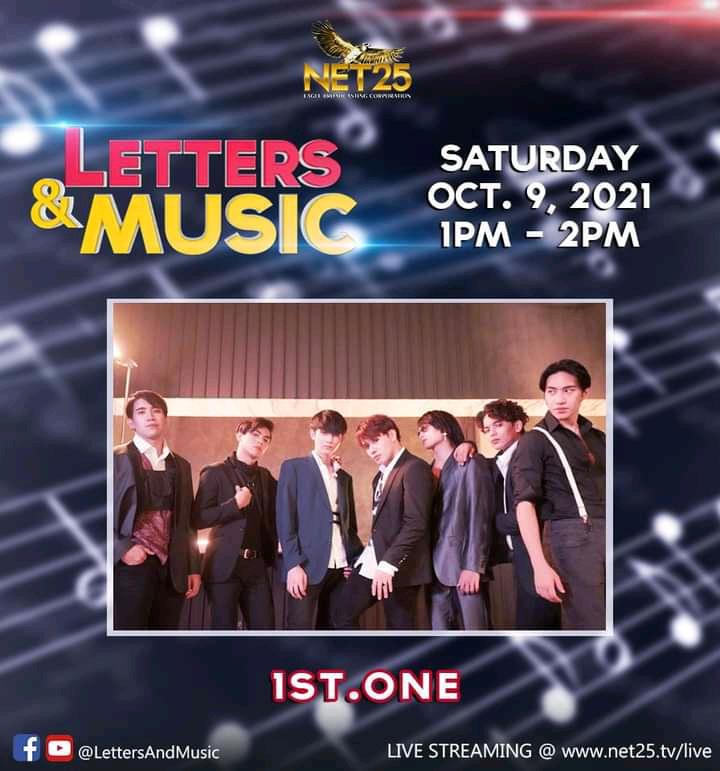 1stOneTrends's tweet photo. #LettersAndMusic #PerformanceAtHome #soundtripandchill
PPOP POWER! 
Makikisaya ang @1stoneOfficial ngayong Sabado sa Letters and Music P-Pop episode!
Abangan ang kanilang special performance sa Oct.9, 1-2pm, dito lang sa @NET25TV!
#oh 

[ REPOST FROM LETTERS AND MUSIC ] https://t.co/8CCWdIrw3r