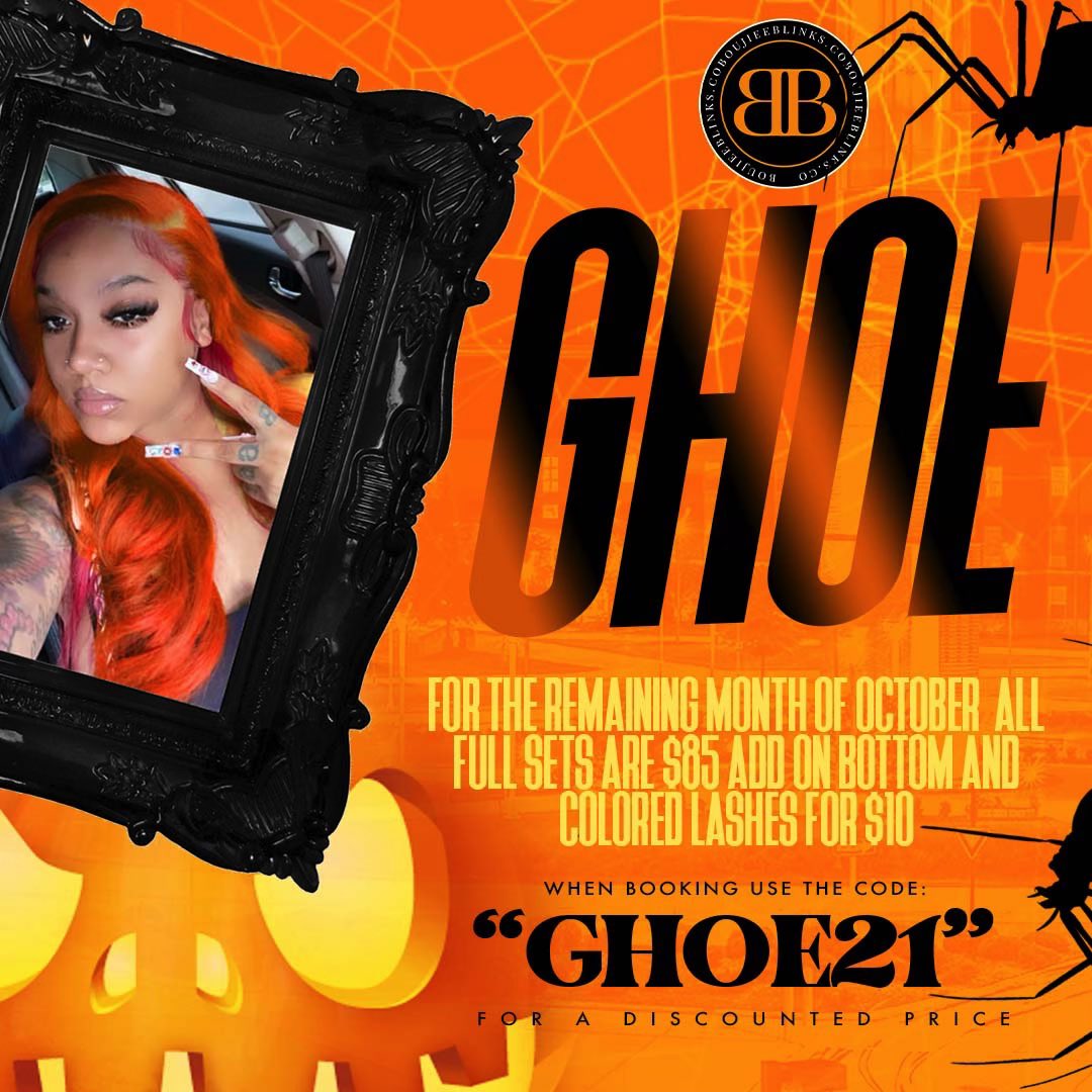 lifeasnadi's tweet photo. IT’S SPOOKY SZN! 🎃👻🧡
USE THE CODE “GHOE21” WHEN BOOKING TO RECEIVE MONEY OFF! #ncatlashes #wssu #nccu #336lashes #ghoe21 #aggiepride #aggiealum
https://t.co/CawbkQpYQk https://t.co/gVOEE2KuVY
