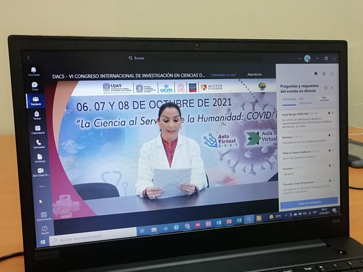 🕵️‍♂️El director de la <a href="/UnicaFMUES/">Unidad de Investigación Científica Académica-UNICA</a> , Dr. Noé Rivera, participa en el “VI Congreso Internacional de Investigación en Ciencias de la Salud".

✅ El tema a exponer, por parte del Dr Rivera, es :"El papel de la Ciencia en Covid-19 y retos futuro ".