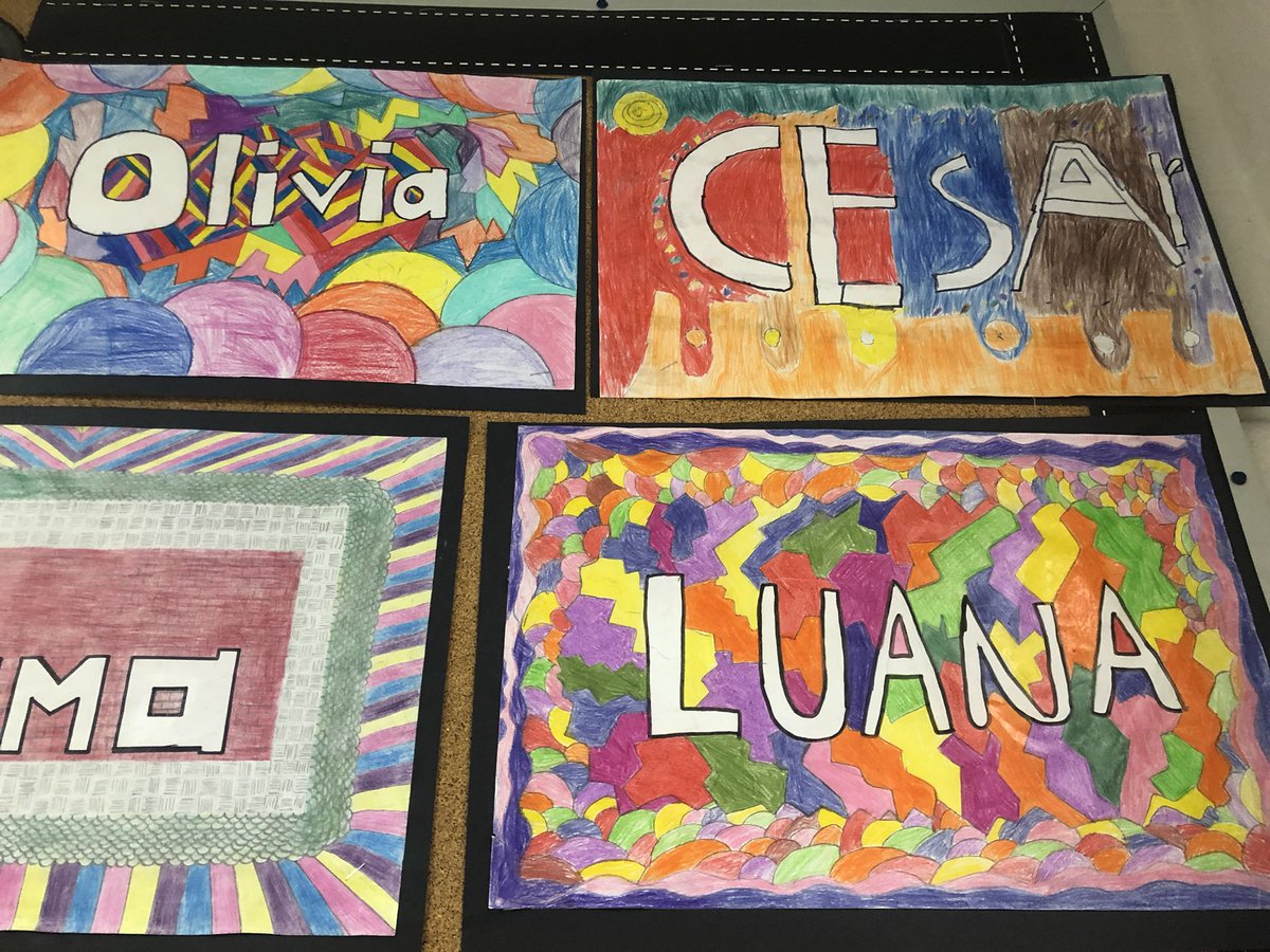 msmarinelli's tweet photo. Creating line designs using creativity and imagination #elementofdesign #art #tcdsb #lineart #grade6 @StGregoryCS https://t.co/lVQ914j9cm