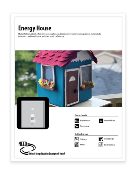 October 6th is #EnergyEfficiencyDay! Have you tried NEED's "Energy House" lesson?  Learn about efficiency, conservation, &amp; economic returns by using various materials to insulate a cardboard house and then test its efficiency. buff.ly/3kVLBFN

#EEday2021