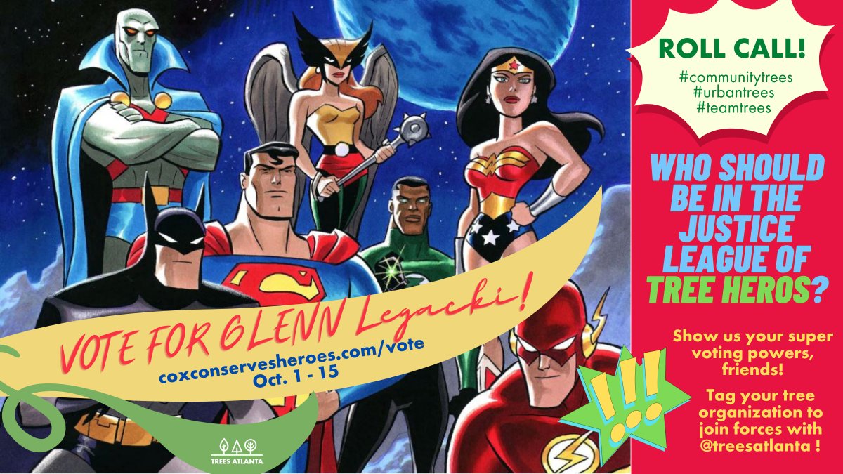 TreesAtlanta's tweet image. Vote for Glenn! coxconservesheroes.com/vote 
Show us your super voting powers, friends! Join forces with @treesatlanta, tag your tree organization in the comments and vote!  
Voting open nationwide #communitytrees #urbantrees #teamtrees #communityhero #volunteers #strongertogether