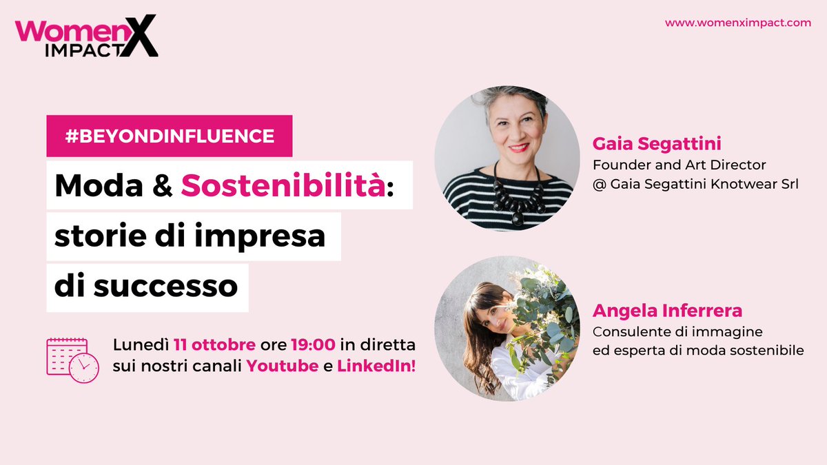 womenximpact's tweet photo. ❓Un’industria della #moda diversa è possibile?
🔎Lo scopriremo nel prossimo evento della rubrica #BeyondInfluence!
Non dimenticarti di iscriverti qui per partecipare! ➡️ https://t.co/BU9tLXpYt7 https://t.co/0P0tPdzHPs