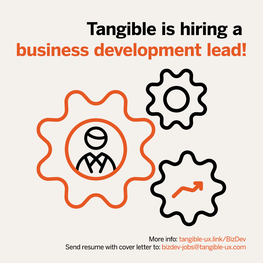 GetRealTangible's tweet photo. We’re hiring a Business Development Lead! This is an opportunity for someone who is highly motivated, entrepreneurial, and a passionate believer of good people doing good work to create connection and excitement with current and future clients. More info https://t.co/VtasVmY0vI https://t.co/nylCxWmDRC