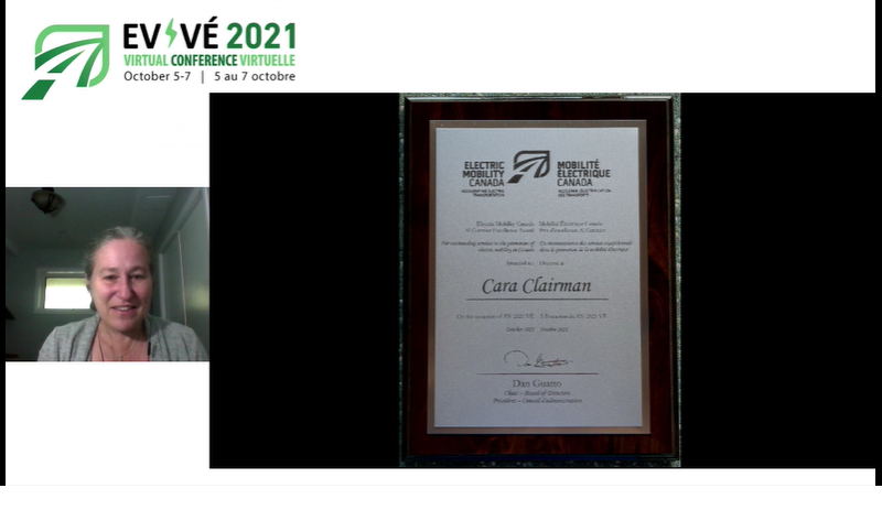 EMC_MEC's tweet photo. A BIG congratulations to @CaraClairman,Pres. &amp; CEO of @PlugN_Drive for winning this year's Al Cormier Award! It is well deserved!

Félicitations à @CaraClairman,prés. et directrice générale de @PlugN_Drive pour avoir remporté le prix Al Cormier de cette année ! Il est bien mérité https://t.co/GziHumOCqh