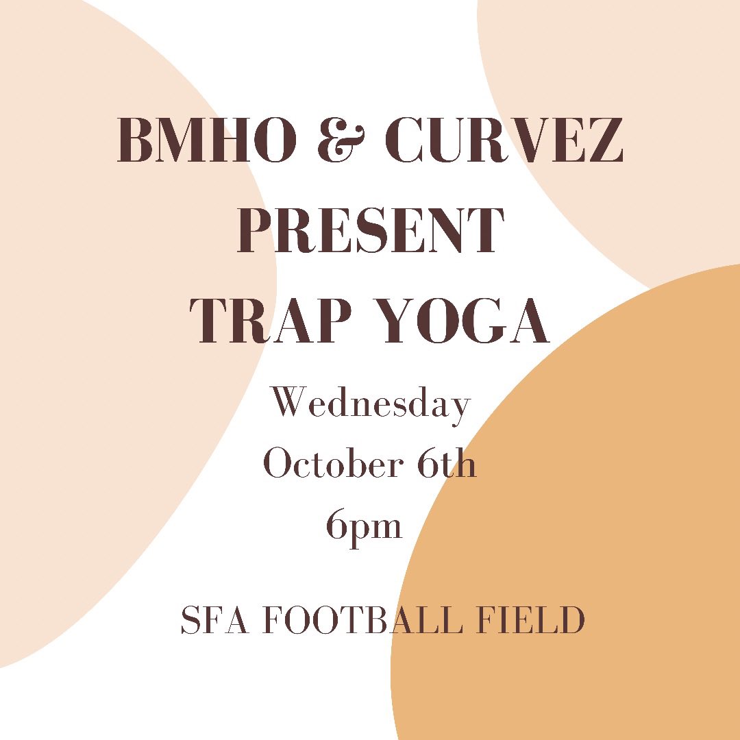 Please come out tonight and join us and <a href="/BMHO19/">The Black Mental Health Org.</a> for trap yoga! We will be on the football field @ 6pm 🧠💚 #mentalhealthawarenessweek