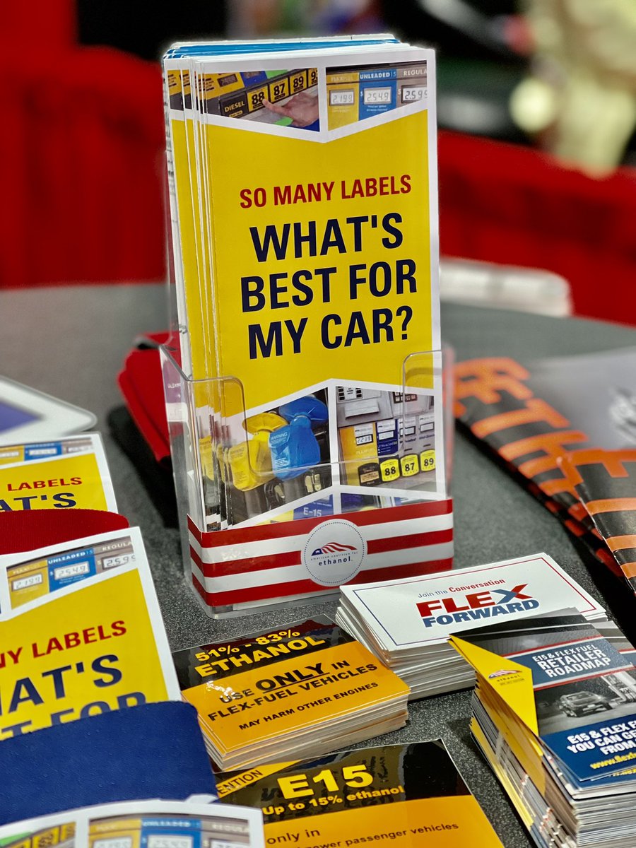 ACEethanol's tweet photo. ACE is setup at the #NACSShow for the next 3 days speaking with fuel retailers about adding higher #ethanol blends to their fuel slate + providing resources they can carry at their store to educate their customers! #FlexFuelForward https://t.co/EqD7tsFLBD