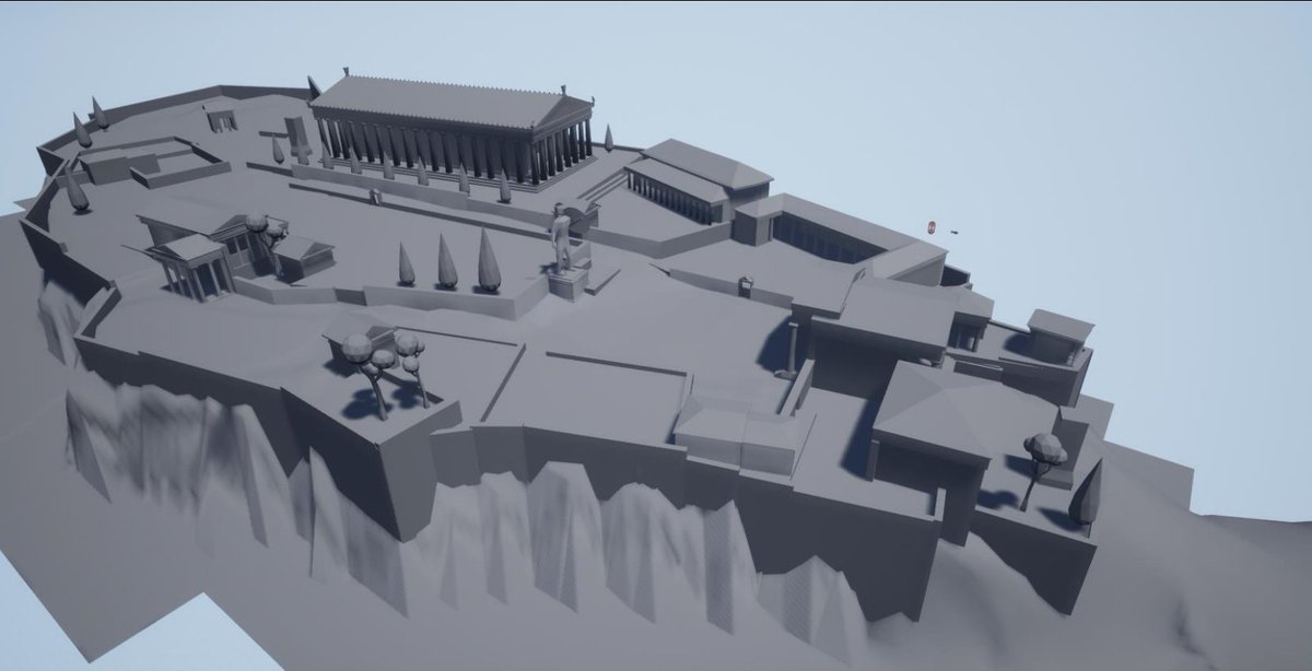 Today for #Blocktober I'll share my old assignment where I was tasked to create a 1:1 copy of Acroplis!