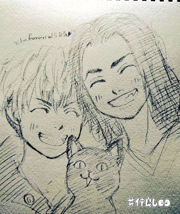 ペケJ(ΦωΦ)✨
思わず描きたくなって衝動のままに…✨
#東卍FA
#ばじふゆ
#イラスト 
