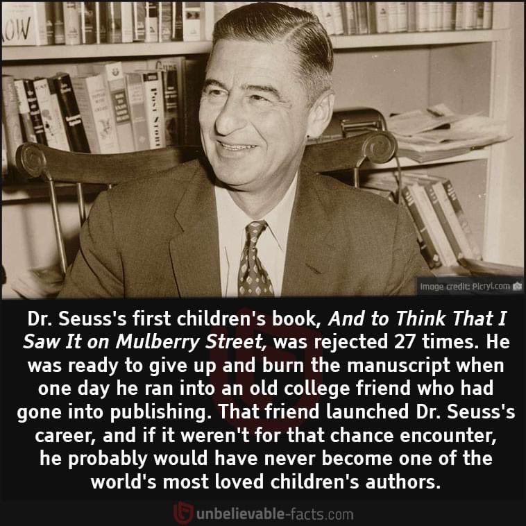 Wow! This is almost as crazy as some of his stories… #childrensbooks #authors #amazingstories