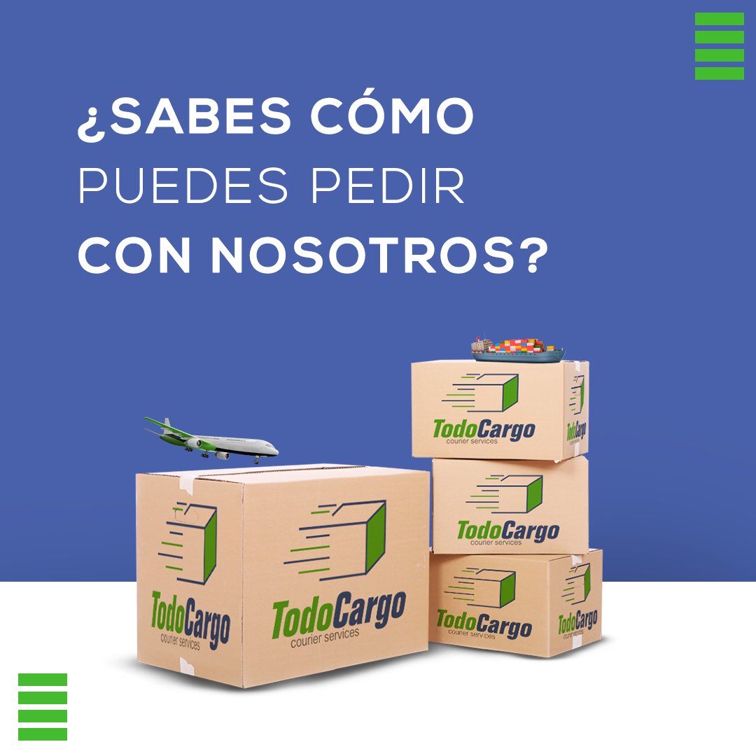 📣 Envíanos tu dirección de correo electrónico a nuestro DM o escríbenos directamente por info@todocargo.com, nosotros te enviaremos toda la información de nuestras tarifas y procesos de registro para tener tu usuario y casillero personalizado.