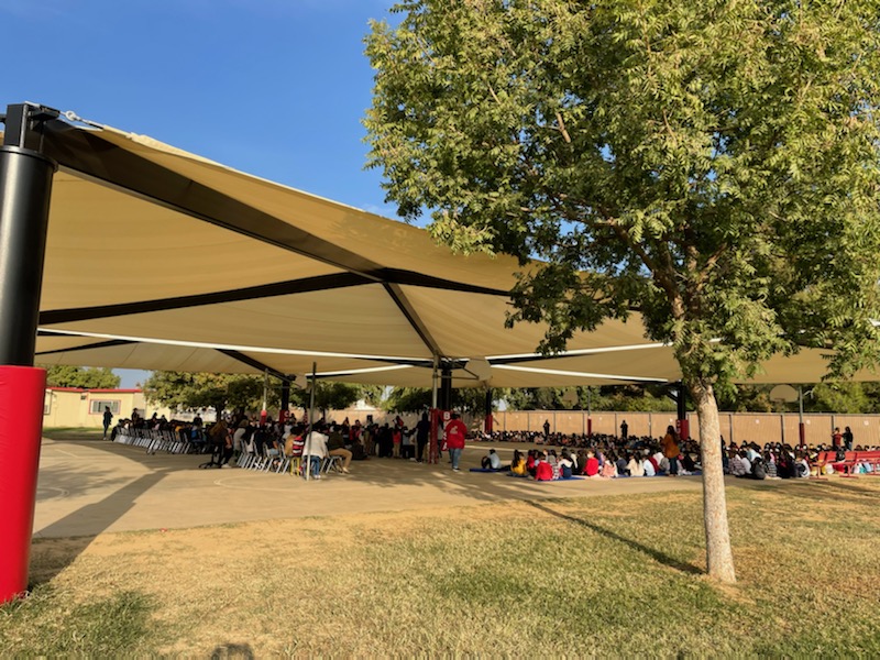 Our outdoor structure is finally complete and our BRSA students enjoyed their first Rally 👏👏 It looks amazing!!!!