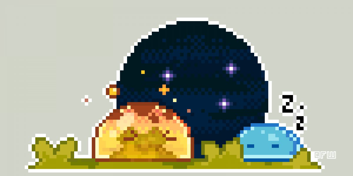 kabochixel's tweet photo. I made the Fire Slime from genshin impact as a bonfire!
Some studies I was doing! (´,,•ω•,,)♡
#GenshinImpact #genshinimpactfanart #slime #pyroslime #pyro #pixelart https://t.co/2xUKuGhP7D