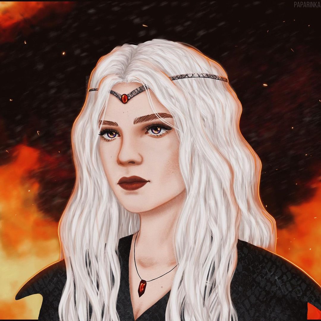 rosby yielded to rhaenys and golden-eyed meraxes without a fight. at stokeworth a few crossbowmen loosed bolts at visenya, until vhagar’s flames set the roofs of the castle keep ablaze. then they too submitted.

art • instagram.com/p/CIAPdx9nTrQ/…