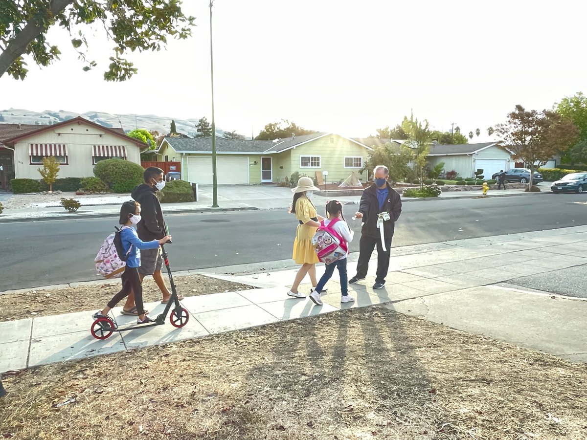 D4SanJose's tweet photo. Today I celebrated #internationalwalktoschoolday at #RuskinElementarySchool. It was great being back out in the district and getting to greet students, parents, and teachers as they #walkedtoschool. https://t.co/h7a7g5dro2