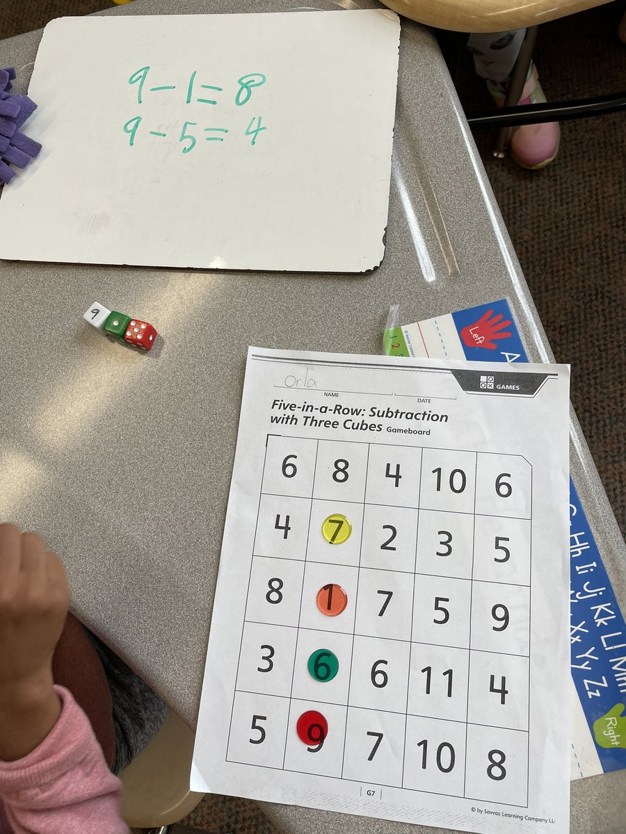 Will this 2nd grader get 5 in a row with subtraction? @Inv3_Math <a href="/WHLincoln/">LincolnSchoolPSB</a>