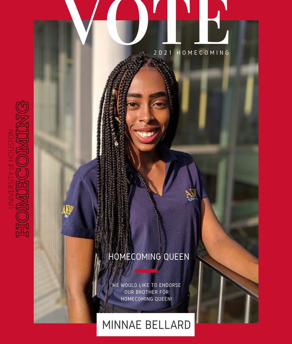 We are excited to announce that our Brother, Minnae Bellard, will be running for Homecoming Queen. We’re grateful for everything she has done for our chapter and proud to endorse her as a candidate! 

Voting will be open from 10/11 - 10/15 through Get Involved.
<a href="/daatsnae_/">Minnaé</a>