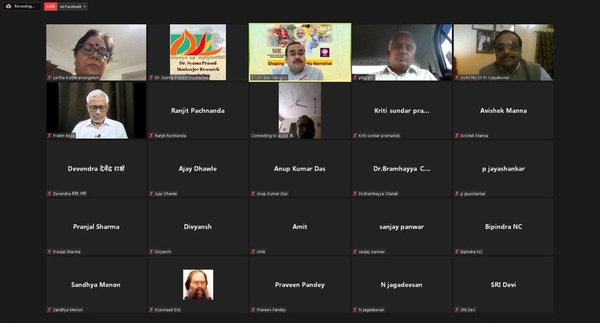 spmrfoundation's tweet photo. Welcome Remarks by Dr @anirbanganguly ( Director, SPMRF) at a discussion on "Shaping the #NewIndia Narrative"
#SevaSamarpan
#7yearsofModiGovt 
#7yearsofSeva https://t.co/yqdPnbb1Mk