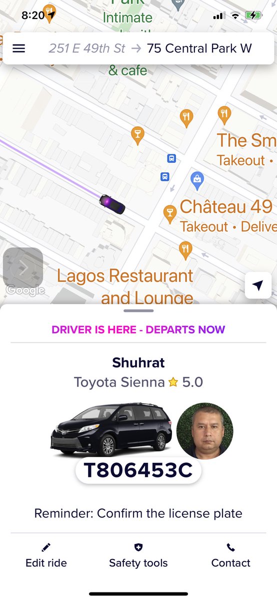 DrJohnsonNYC's tweet photo. @lyft this driver never came to pick me up and refuses to release the ride. Please help https://t.co/WUB0QkQmMh