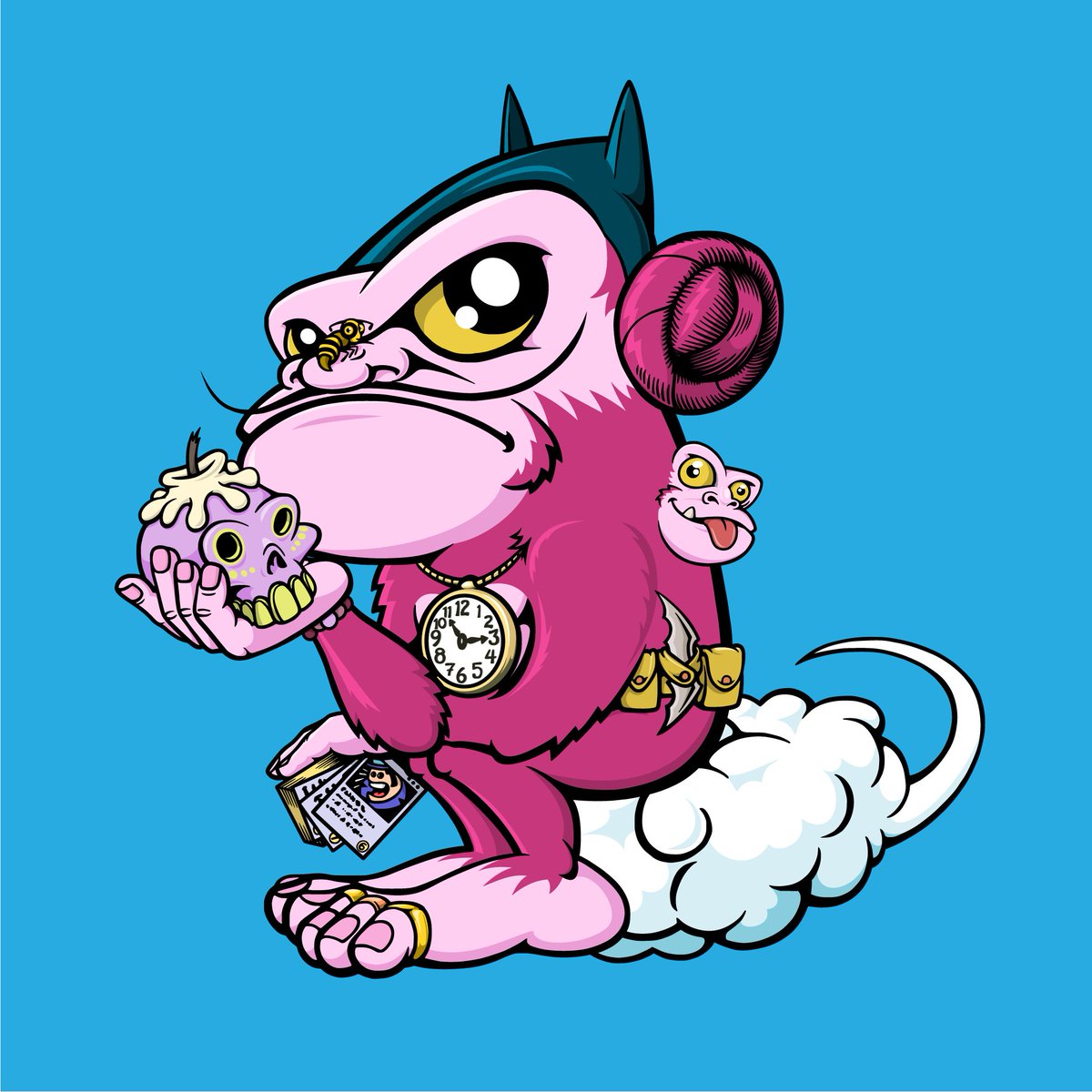 GrumpyMunkyClub's tweet photo. Our #Munkies are here to disturb your #Peace 😉🐒

#Art is a #Lie that makes us realize the #Truth 🔥✨

#GrumpyMunkyClub #NFTs #PinkMunky #GoldenWatch #PurpleSkull #NFTPack #Binance #Solana #Polygon #Ethereum https://t.co/53J1SmnpI3