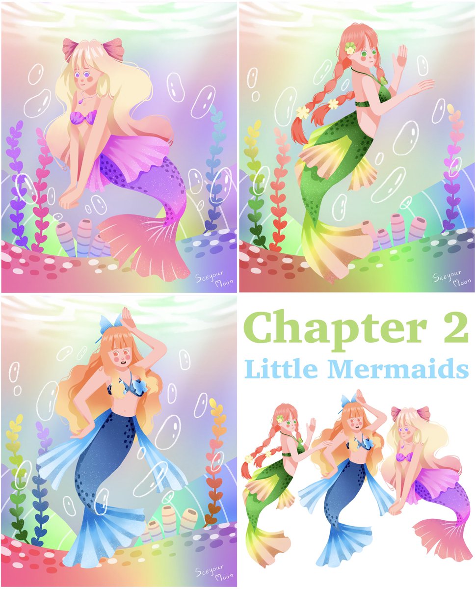 seeyourmoon_nft's tweet photo. [New Drop] Rainbow Realm Collection 🌈
Chapter 2 : Little Mermaids 01-03
A place full of happiness and smiles. My rainbow realm always open the door to welcome you.
Chapter 1 : Friends 11/11 
Check link
https://t.co/i34avf8Lye
❤️🧡💛💚💙💜
#NFT #NFTs #ThaiNFT https://t.co/SL04940mul