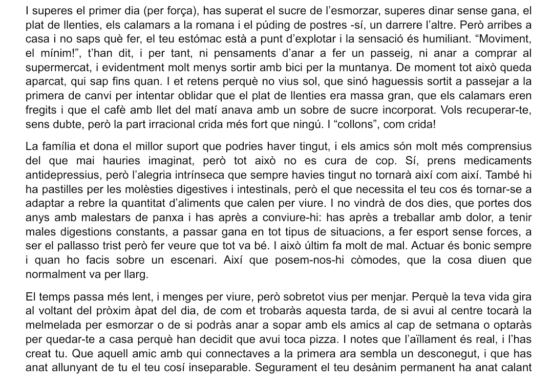 caso22roger's tweet photo. Hi ha moments on ve de gust deixar per escrit coses que has viscut. Tot aquest procés és tan meu com dels del meu voltant, i publicar-ho és una forma de donar-los el valor que es mereixen.
Evitem crear "temàtiques tabú". https://t.co/m8kgMGx70r