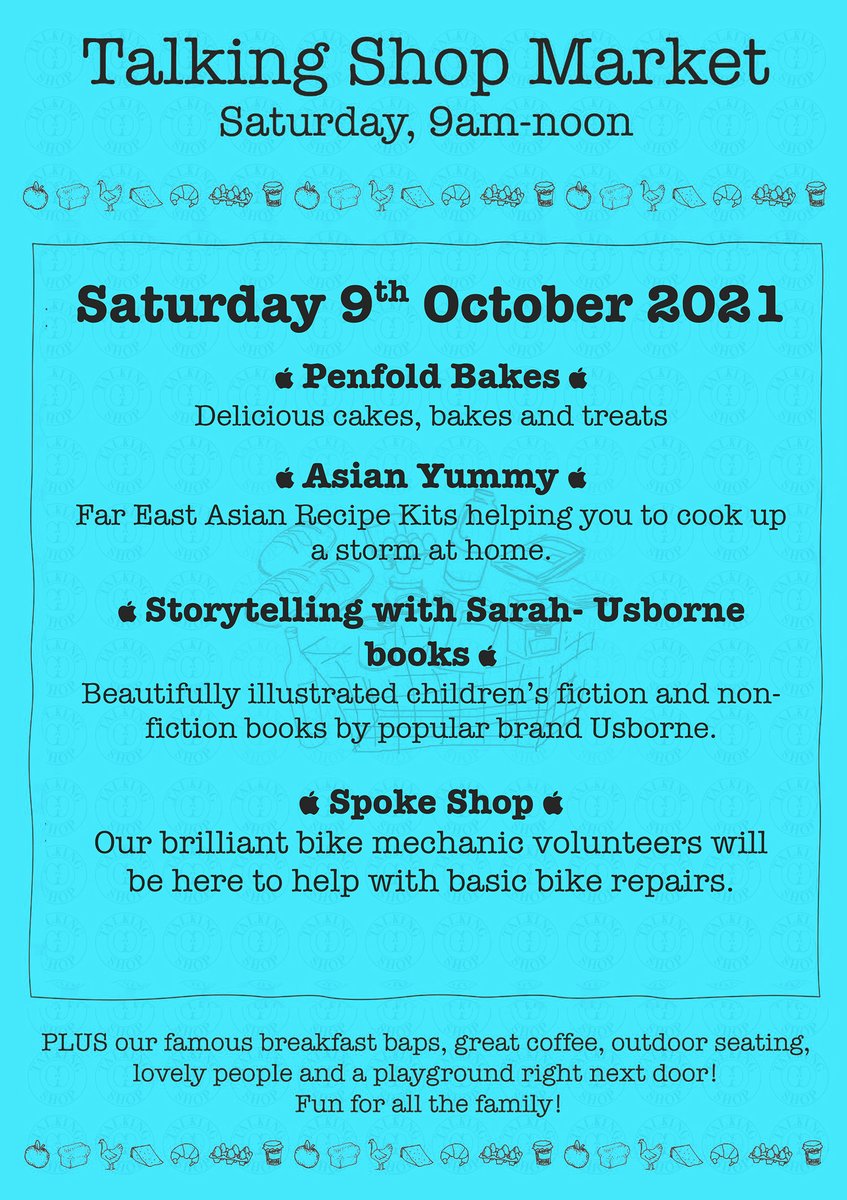 TalkingShopSand's tweet image. We have some great stalls at our upcoming market this Saturday: delicious cakes, bakes and treats from Penfold Bakes, Asian recipe kits from Asian Yummy, Usborne children's books by Storytelling with Sarah, and our brilliant Spoke Shop bike mechanic volunteers. Join us 9am-noon!