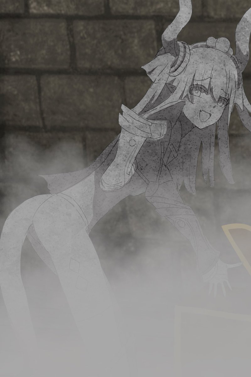 「あっ子犬！宝箱を発見したわよ！さっそく開けましょう！さて中身は……って子犬、何でこっちに来ないでそこで突っ立ってるのかしら？え？早く宝箱から離れた方がいいって？あ〜子犬、そんなこと言ってアタシのお宝を横取りする気でしょ？ダメよ？これはアタシが見つけたんだから、アタシの物ーー」