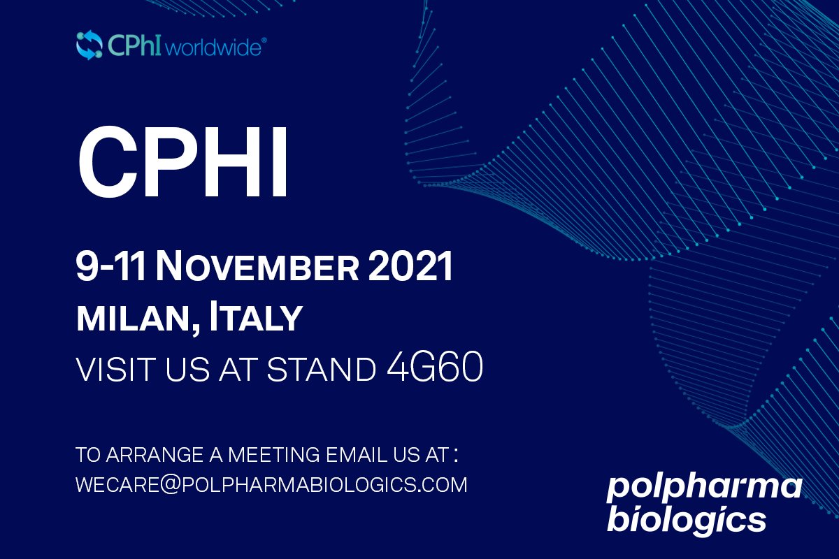 Polpharma Biologics (@polpharmab) on Twitter photo Find out more about our attractive pipeline of globally available biosimilars at CPhI Worldwide.
To discuss partnering opportunities please visit stand 4G60 in the bioproduction zone or email us at wecare@polpharmabiologics.com to arrange a meeting.
#cphiworldwide #wecare Find out more about our attractive pipeline of globally available biosimilars at CPhI Worldwide.
To discuss partnering opportunities please visit stand 4G60 in the bioproduction zone or email us at wecare@polpharmabiologics.com to arrange a meeting.
#cphiworldwide #wecare