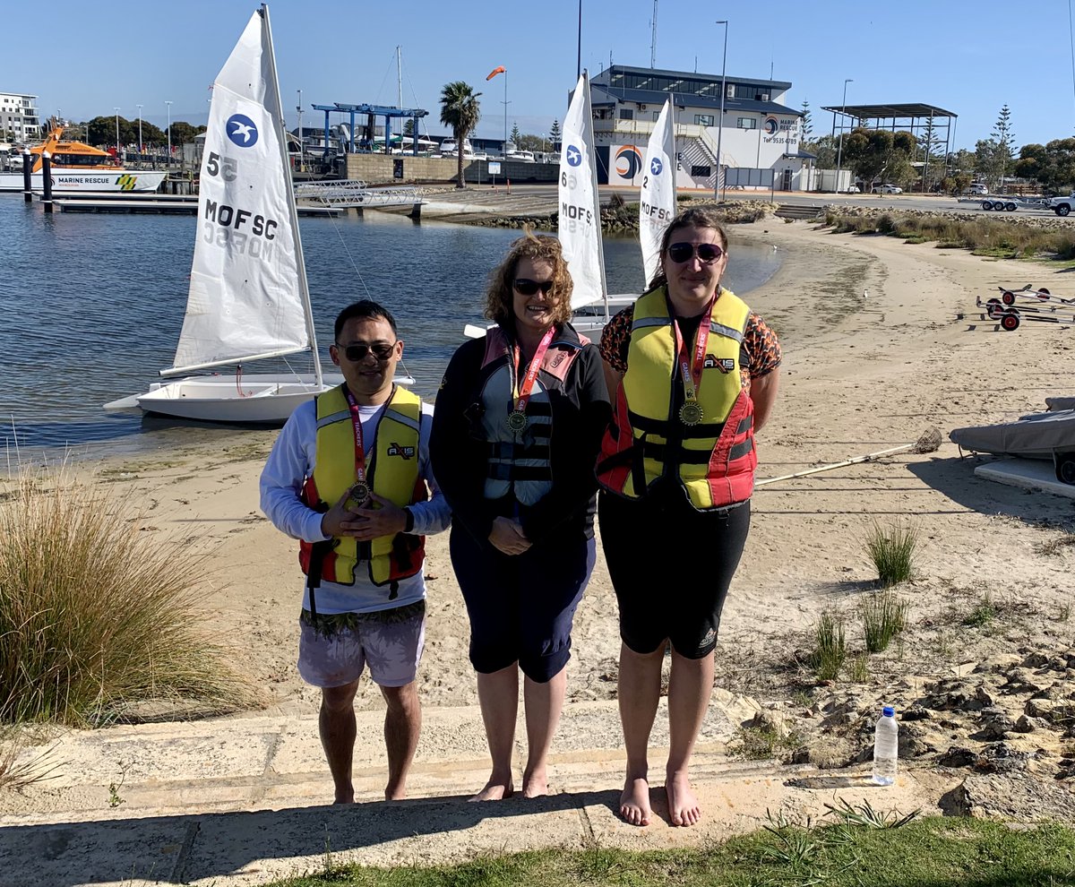 WATeachersGames's tweet photo. Ahoy Skipper!! These sailors made a big splash in the #WATeachersgames Sailing Competition. 
Well done guys!

Got some team photos from day one of the WA Teachers' Games? Send them in. 
#WATeachersgames2021 #WATG2021 https://t.co/5ZTVYBxjym