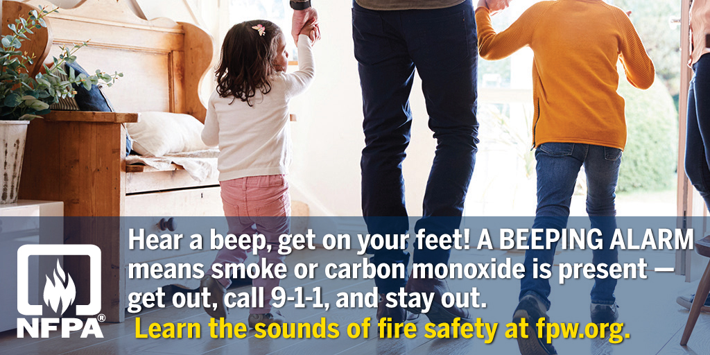 A continued set of 3 or 4 beeps either means there is a presence of smoke or carbon monoxide in your home and to get out of the home as soon as possible to a designated meeting place.  Call 911 from outside. Become familiar with the sounds of the alarms & how to respond to them. https://t.co/Nxlpn7a9A7