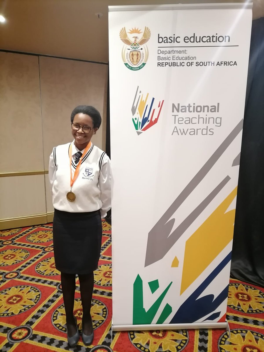 MECTateMakgoe's tweet photo. Ms. N Nkosi from Tlotlanang Secondary School in Motheo District won 1st position in the Best Learner Award category. Congratulations to you!#NTA2021 https://t.co/83xwAjYB4Z