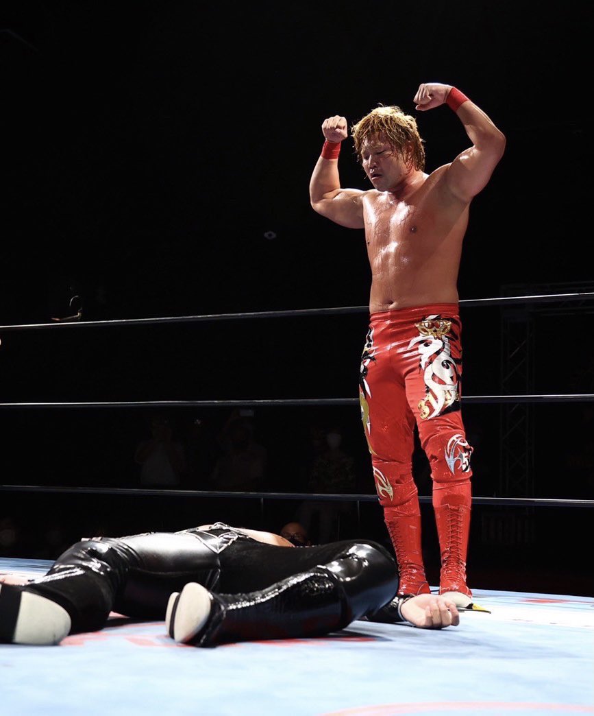 KentoMiyahara's tweet photo. 宮原健斗新時代が始まるんだよ。
チャンピオン俺を誰だと思ってるんだ？ 
#ajpw https://t.co/MSQk8OIpWB