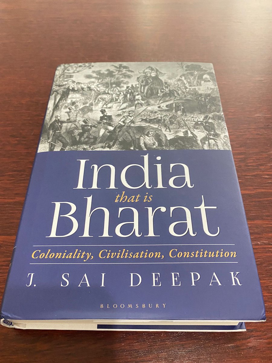 Thoroughly enjoying this brilliant book by ⁦<a href="/jsaideepak/">Sai Deepak J</a>⁩ !
