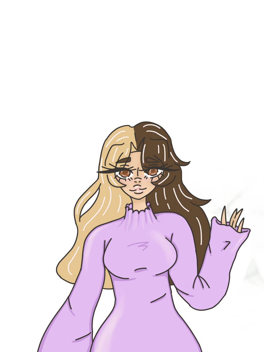 EmiliaGamerz's tweet photo. I got split hair.. now I have to do split hair.. idk how to stop!! #help #SquidGames #digitalart #art https://t.co/3x5nxiUEIw
